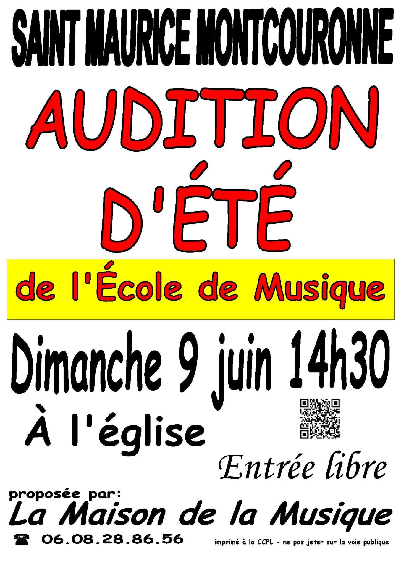 Affiche audition d ete 9 juin 2024