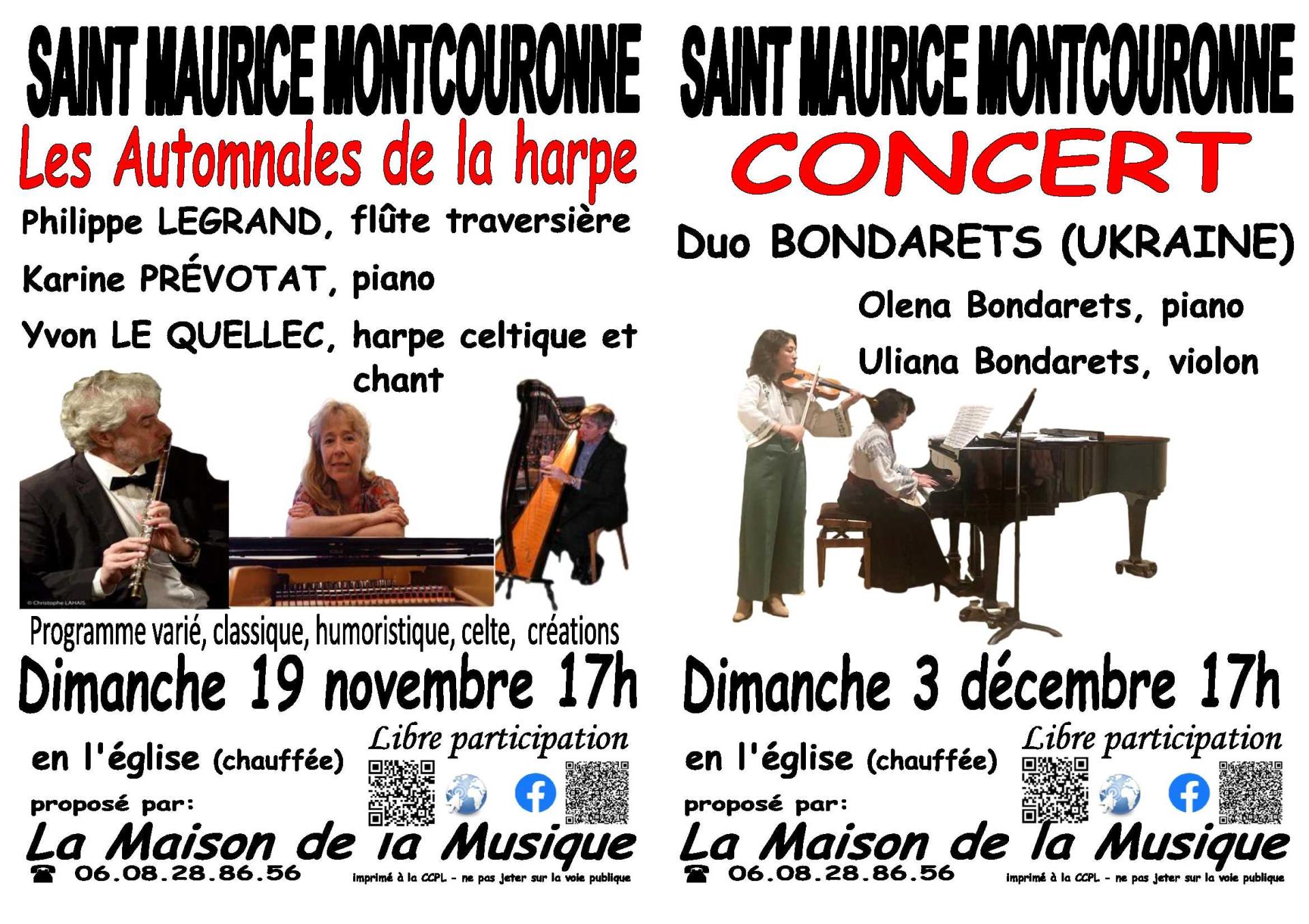 Affiches 2 concerts