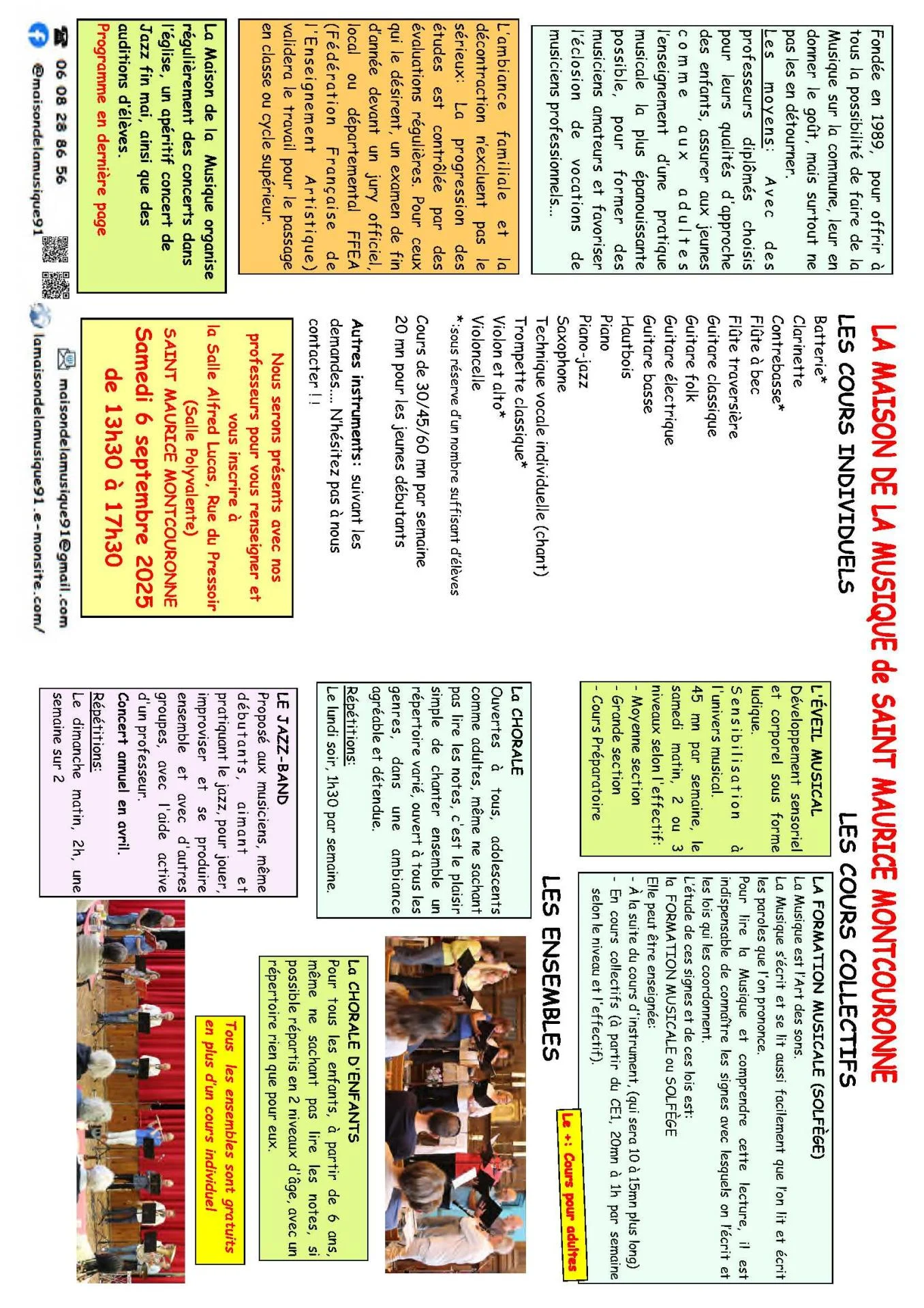 Brochure maison de la musique 25 26 2